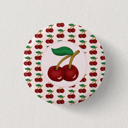 Kirschen Ronde Button 3,2 Cm (Voorkant)