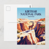 Kirthar National Park Pakistan Briefkaart (Voorkant / Achterkant)