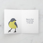 Kirtland's Warblers Bird Lovers Birthday Kaart (Binnen)