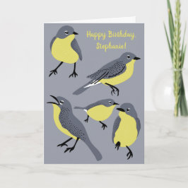 Kirtland's Warblers Bird Lovers Birthday Kaart