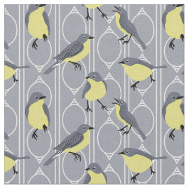 Kirtland's Warblers Bird Lovers Grey and Yellow Stof