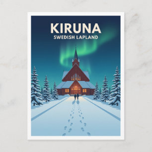 Kiruna Kerk Zweden Briefkaart