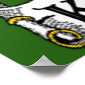 Kirwin Coat of Arms Irish Flag Print (Hoek)