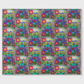 Kisa de kat inpakpapier (Vlak)