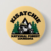 Kisatchie National Forest Louisiana Ronde Button 7,6 Cm (Voorkant)