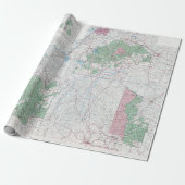Kisatchie National Forest Map (1978)  Cadeaupapier (Uitgerold)