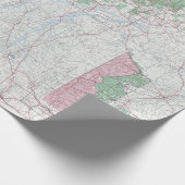 Kisatchie National Forest Map (1978)  Cadeaupapier (Hoek)