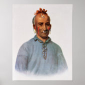Kish-Kal-Wa, hoofd van de Shawnee Poster (Voorkant)
