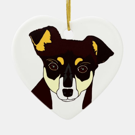 Kisha Chihuahua Ornament White (Voorkant)