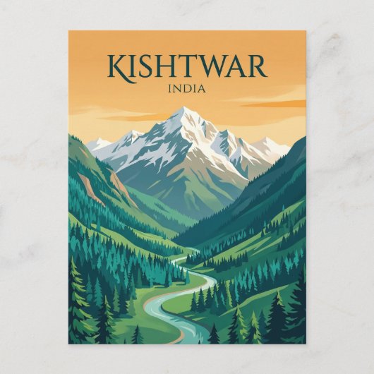 Kishtwar Nationaal Park India Briefkaart (Voorkant)