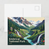 Kishtwar Nationaal Park India Briefkaart (Voorkant / Achterkant)