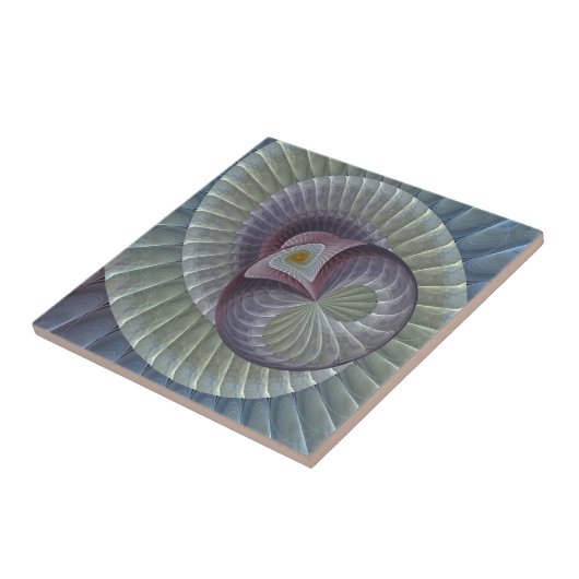 Kismet Abstracte pastelbol Tegeltje (Zijkant)