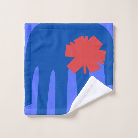Kismet blauw bad handdoek (Wasdoekje)