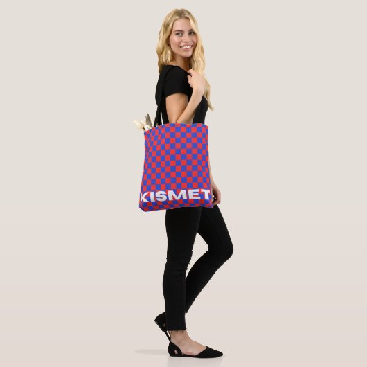 Kismet Checkmate Tote Bag (Op model)