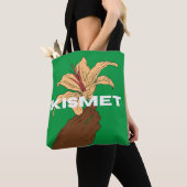 Kismet Groene Bloem Tote Bag (Dichtbij)
