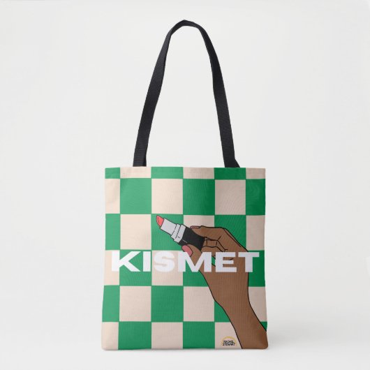 Kismet lippenstift tote bag (Voorkant)