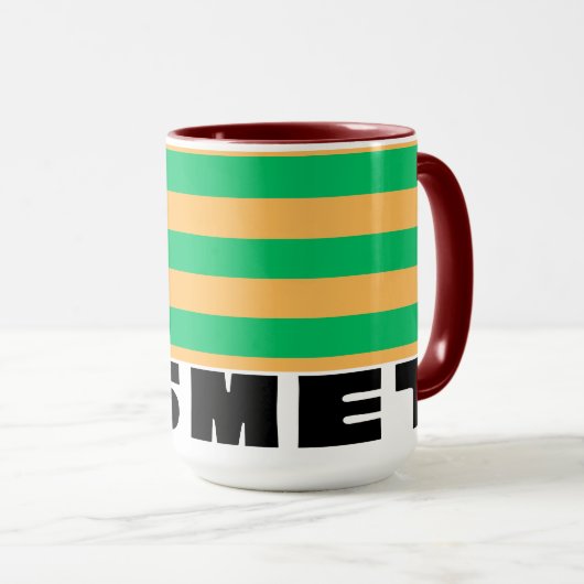 Kismet Mint  burgundy Mok (Voorkant rechts)