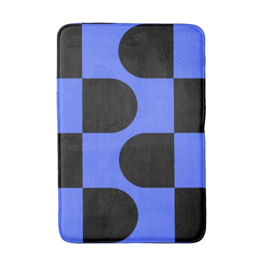 Kismet stad blauw badmat (Voorkant Verticaal)