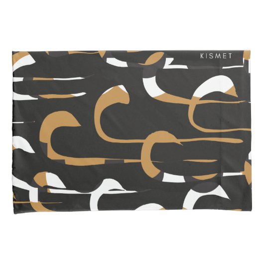 Kismet Zwart chic Kussensloop (Voorkant-Rechts)