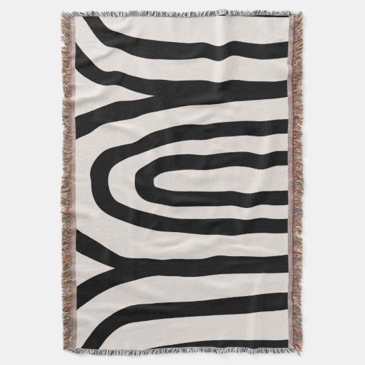 Kismet Zwart en Wit Deken (Voorkant Verticaal)