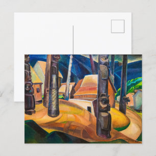 Kispiax Village   Emily Carr   Briefkaart
