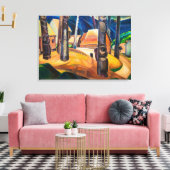 Kispiax Village | Emily Carr | Canvas Afdruk (Insitu (Woonkamer))