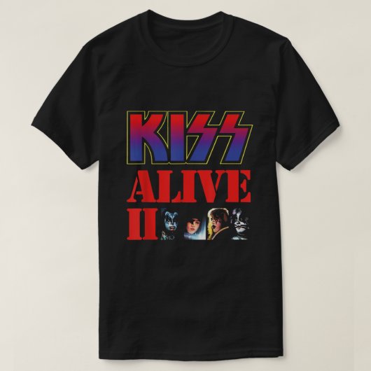KISS 1977 Alive II T-shirt (Design voorkant)