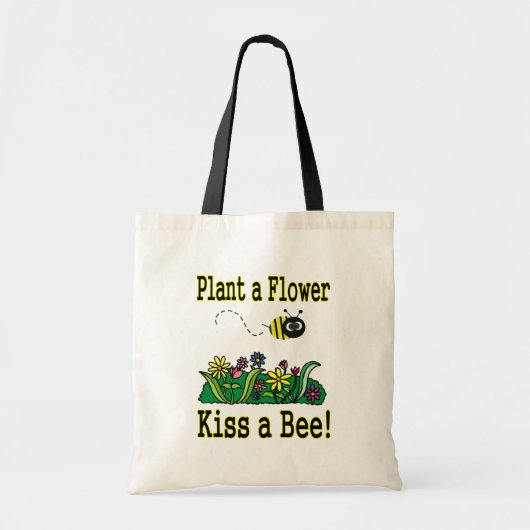 Kiss a Bee Tote Bag (Voorkant)
