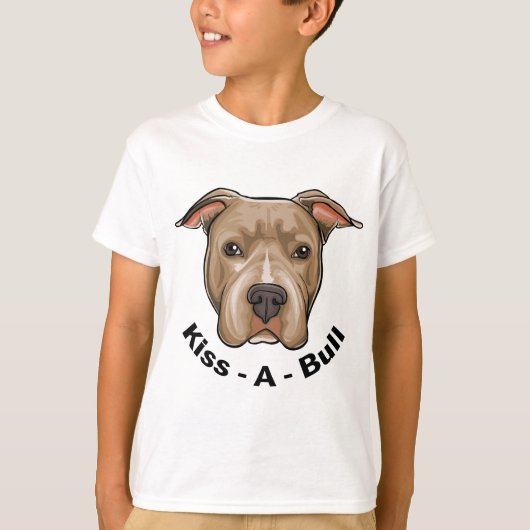 Kiss-A-Bull Pit bull T-shirt (Voorkant)