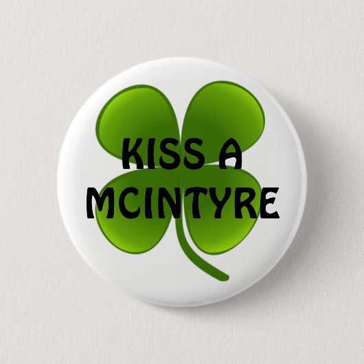 KISS A MCINTYRE RONDE BUTTON 5,7 CM (Voorkant)