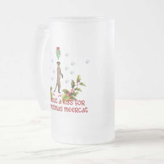 Kiss A Meerkat Matglas Bierpul (Voorkant links)