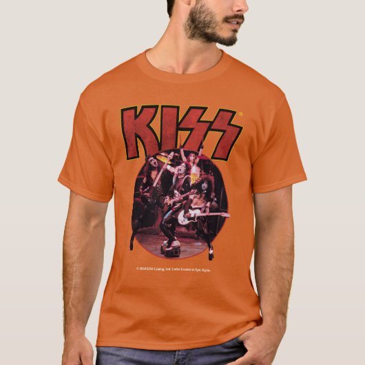 Kiss Band grappig T-shirt (Voorkant)