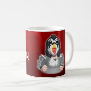 Kiss Band Rubber Duck - CelebriDucks Gene Simmons Koffiemok