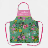 Kiss Beter dan Cook Funny Floral Schort (Voorkant)