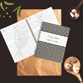 Kiss beter dan Cook Funny Recipe Book Notitieboek