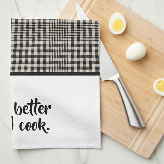 Kiss Beter dan Cook Funny Theedoek (Quarter Fold)