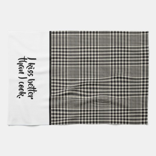 Kiss Beter dan Cook Funny Theedoek (Horizontaal)