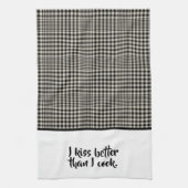 Kiss Beter dan Cook Funny Theedoek (Verticaal)