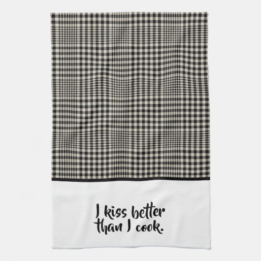 Kiss Beter dan Cook Funny Theedoek (Verticaal)