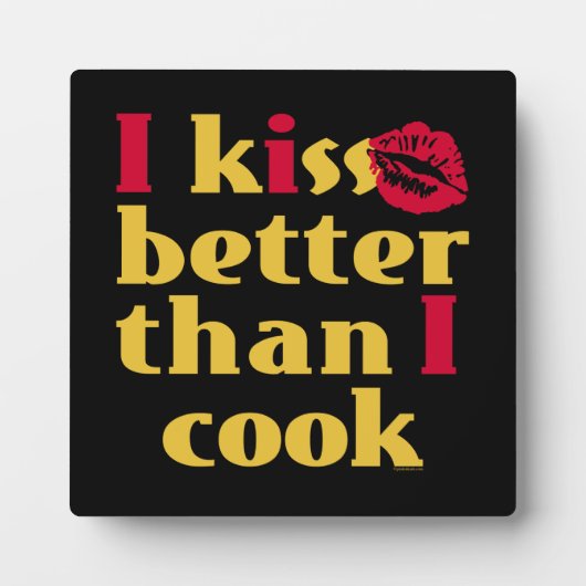 Kiss Beter dan Cook Plaque Fotoplaat (Voorkant)