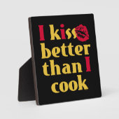 Kiss Beter dan Cook Plaque Fotoplaat (Voorkant)