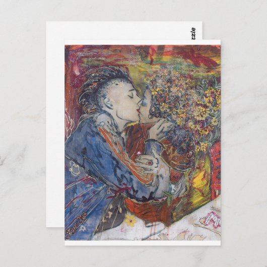 "Kiss" Briefkaart (Voorkant / Achterkant)