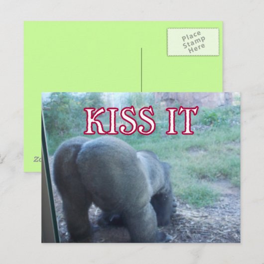 Kiss Briefkaart (Voorkant / Achterkant)