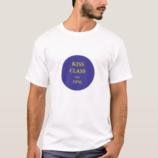 Kiss Class CHS 1976. Kleuren van Cadillac. Grote l T-shirt (Voorkant)
