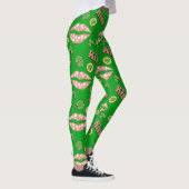 Kiss Clover Lips Shamrock St Patricks Day Leggings (Rechts)