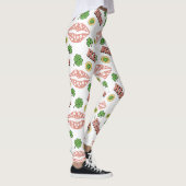 Kiss Clover Lips St. Patrick's Day White Leggings (Rechts)