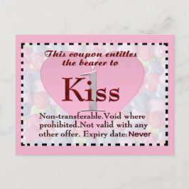 Kiss Coupon Briefkaart
