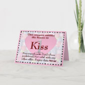 Kiss Coupon Kaart (Voorkant)