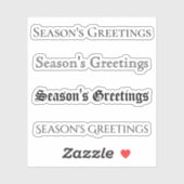 Kiss-Cut Custom Greeting x4 #28 (Seizoensgroen) Sticker (Vel)