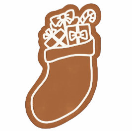 Kiss-Cut Gingerbread Kerst Kous Koekje Fotobeeldje Ornament